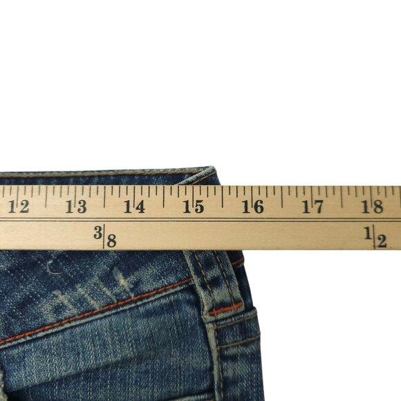 Silver Jeans Tuesday Flare Denim READ Womens 30x30.5 Low Rise Distressed - Picture 14 of 16